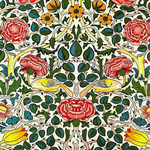 William Morris Rose Design Prints – Masterpieces Of Art