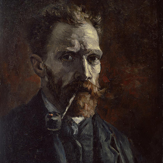 1-self-portrait-with-pipe-vincent-van-gogh