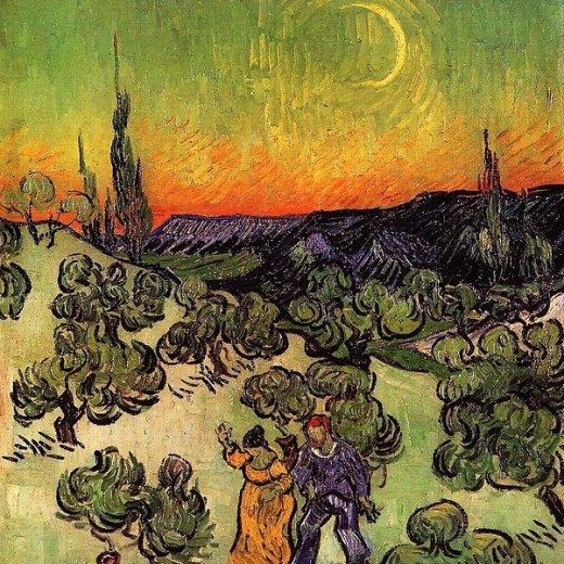 Van Gogh Moonlit Landscape