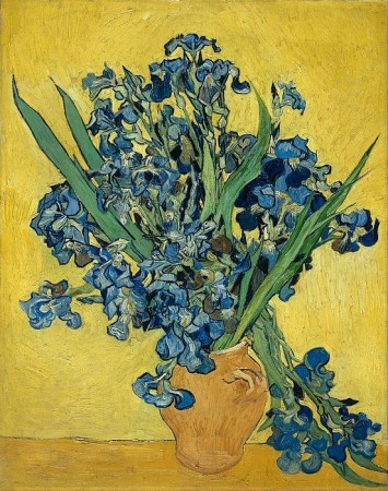 Vase With Irises Print