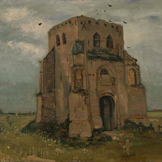 the-old-church-tower-at-nuenen-vincent-van-gogh